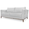 Sofa Balli 3 Lugares 210cm Pes Madeira Linho 223 Grigio Ezz