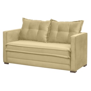Sofa Cama 02 Lugares Londres Suede Marfim D'monegatto Sofa Cama 02 Lugares Londres Suede Marfim D'monegatto