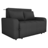Sofa Cama 2 Lugares 138 cm Amora Linho Vancouver Chumbo Milani Store