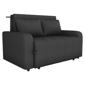 Sofa Cama 2 Lugares 138 cm Amora Linho Vancouver Chumbo Milani Store