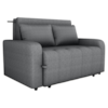 Sofa Cama 2 Lugares 138 cm Amora Linho Vancouver Cinza Milani Store