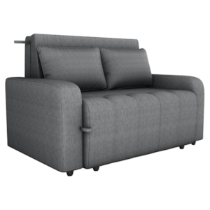 Sofa Cama 2 Lugares 138 cm Amora Linho Vancouver Cinza Milani Store