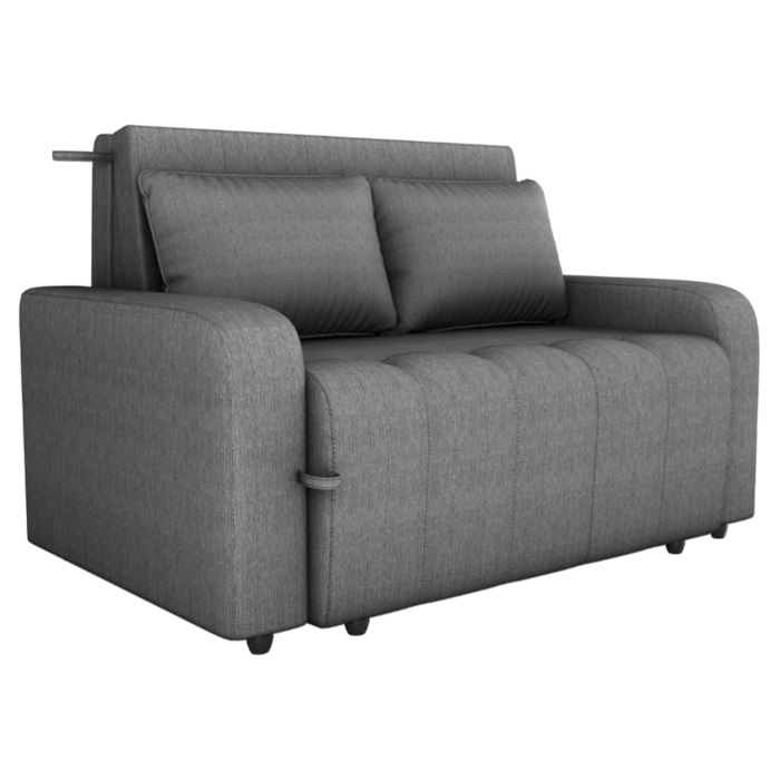 Sofa Cama 2 Lugares 138 cm Amora Linho Vancouver Cinza Milani Store