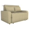Sofa Cama 2 Lugares 138 cm Amora Linho Vancouver Palha Milani Store