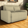 Sofa Cama 2 Lugares 138 cm Amora Linho Vancouver Palha Milani Store