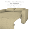 Sofa Cama 2 Lugares 138 cm Amora Linho Vancouver Palha Milani Store