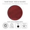 Sofa Cama 2 Lugares 138 cm Amora New Veludo E432 Vermelho Milani Store