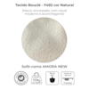 Sofa Cama 2 Lugares 138 cm Amora Tecido Boucle F492 Natural Milani Store