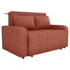 Sofa Cama 2 Lugares 138 cm Amora Tecido Pompeia G500 Terracota Milani Store