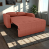 Sofa Cama 2 Lugares 138 cm Amora Tecido Pompeia G500 Terracota Milani Store
