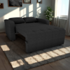 Sofa Cama 2 Lugares 138 cm Amora Tecido Pompeia G501 Chumbo Milani Store