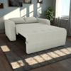 Sofa Cama 2 Lugares 138 cm Amora Tecido Pompeia G504 Bege Milani Store