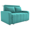 Sofa Cama 2 Lugares 138 cm Amora Veludo Deluxe Sofistic Verde Milani Store