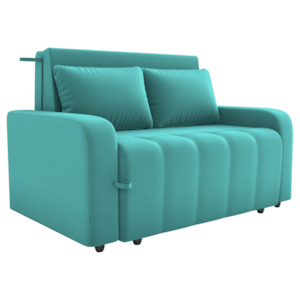 Sofa Cama 2 Lugares 138 cm Amora Veludo Deluxe Sofistic Verde Milani Store