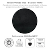Sofa Cama 2 Lugares 138 cm Amora Veludo Inca E451 Preto Milani Store