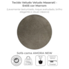 Sofa Cama 2 Lugares 138 cm Amora Veludo Maserati Marrom Milani Store