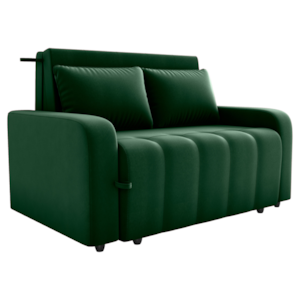 Sofa Cama 2 Lugares 138 cm Amora Veludo Maserati Verde Milani Store