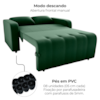 Sofa Cama 2 Lugares 138 cm Amora Veludo Maserati Verde Milani Store