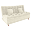 Sofa Cama 2 Lugares 185 cm Duda Tecido Boucle F492 Natural Milani Store