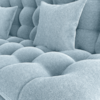 Sofa Cama 2 Lugares 185 cm Duda Tecido Boucle F495 Azul Milani Store