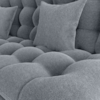 Sofa Cama 2 Lugares 185 cm Duda Tecido Boucle F497 Cinza Milani Store