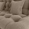 Sofa Cama 2 Lugares 185 cm Duda Tecido Boucle F498 Marrom Milani Store
