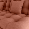 Sofa Cama 2 Lugares 185 cm Duda Tecido Pompeia G500 Terracota Milani Store