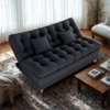Sofa Cama 2 Lugares 185 cm Duda Tecido Pompeia G501 Chumbo Milani Store