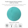 Sofa Cama 2 Lugares 185 cm Duda Veludo Deluxe Sofistc Verde Milani Store
