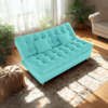 Sofa Cama 2 Lugares 185 cm Duda Veludo Deluxe Sofistc Verde Milani Store