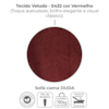 Sofa Cama 2 Lugares 185 cm Duda Veludo E432 Vermelho Milani Store