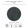 Sofa Cama 2 Lugares 185 cm Duda Veludo Light B250 Cinza Milani Store