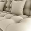 Sofa Cama 2 Lugares 185 cm Duda Veludo Light B251 Bege Milani Store