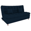 Sofa Cama 2 Lugares 185 cm Duda Veludo Light B254 Azul Milani Store