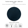 Sofa Cama 2 Lugares 185 cm Duda Veludo Light B254 Azul Milani Store