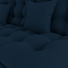 Sofa Cama 2 Lugares 185 cm Duda Veludo Light B254 Azul Milani Store