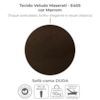 Sofa Cama 2 Lugares 185 cm Duda Veludo Maserati Marrom Milani Store