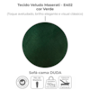 Sofa Cama 2 Lugares 185 cm Duda Veludo Maserati Verde Milani Store