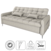 Sofa Cama 2 Lugares 200cm Pillar Linho Plano Milenum Palha Milani Store
