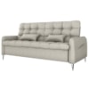 Sofa Cama 2 Lugares 200cm Pillar Linho Vancouver E483 Bege Milani Store