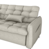Sofa Cama 2 Lugares 200cm Pillar Linho Vancouver E483 Bege Milani Store