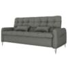 Sofa Cama 2 Lugares 200cm Pillar Linho Vancouver E484 Chumbo Milani Store