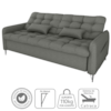 Sofa Cama 2 Lugares 200cm Pillar Linho Vancouver E484 Chumbo Milani Store