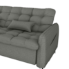 Sofa Cama 2 Lugares 200cm Pillar Linho Vancouver E484 Chumbo Milani Store