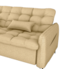 Sofa Cama 2 Lugares 200cm Pillar Linho Vancouver E486 Palha Milani Store