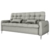 Sofa Cama 2 Lugares 200cm Pillar Linho Vancouver E487 Cinza Milani Store