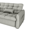 Sofa Cama 2 Lugares 200cm Pillar Linho Vancouver E487 Cinza Milani Store