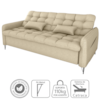 Sofa Cama 2 Lugares 200cm Pillar Linho Vancouver E488 Palha Milani Store