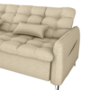Sofa Cama 2 Lugares 200cm Pillar Linho Vancouver E488 Palha Milani Store