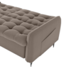 Sofa Cama 2 Lugares 200cm Pillar Veludo E400 Marrom Claro Milani Store